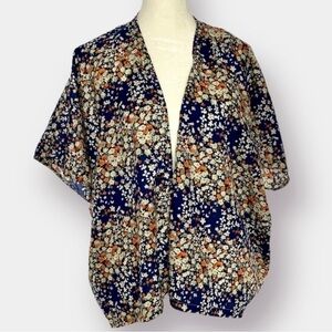 Kimono Kid's Girl's Navy Peach Size 10